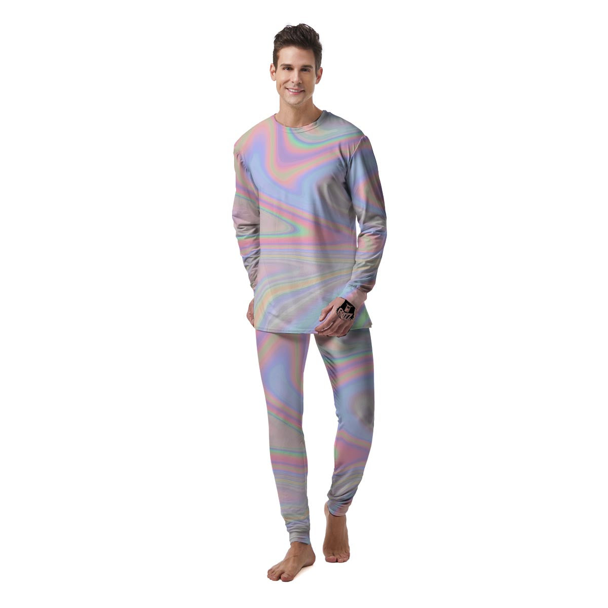 Trippy Holographic Men's Pajamas-grizzshop