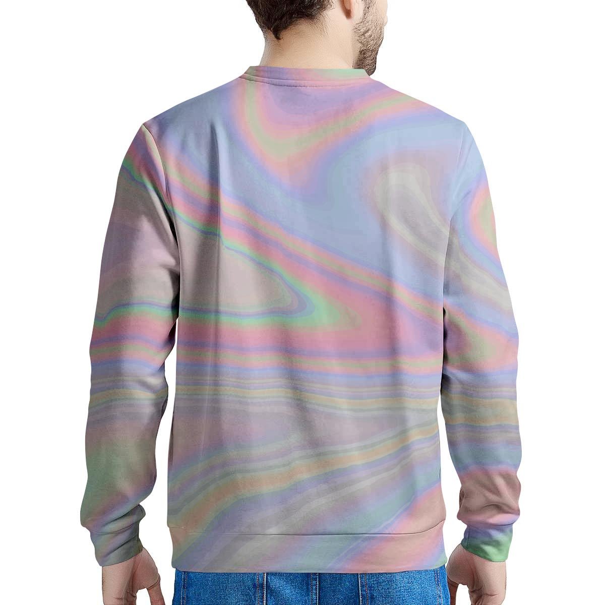 Trippy Holographic Men's Sweatshirt-grizzshop