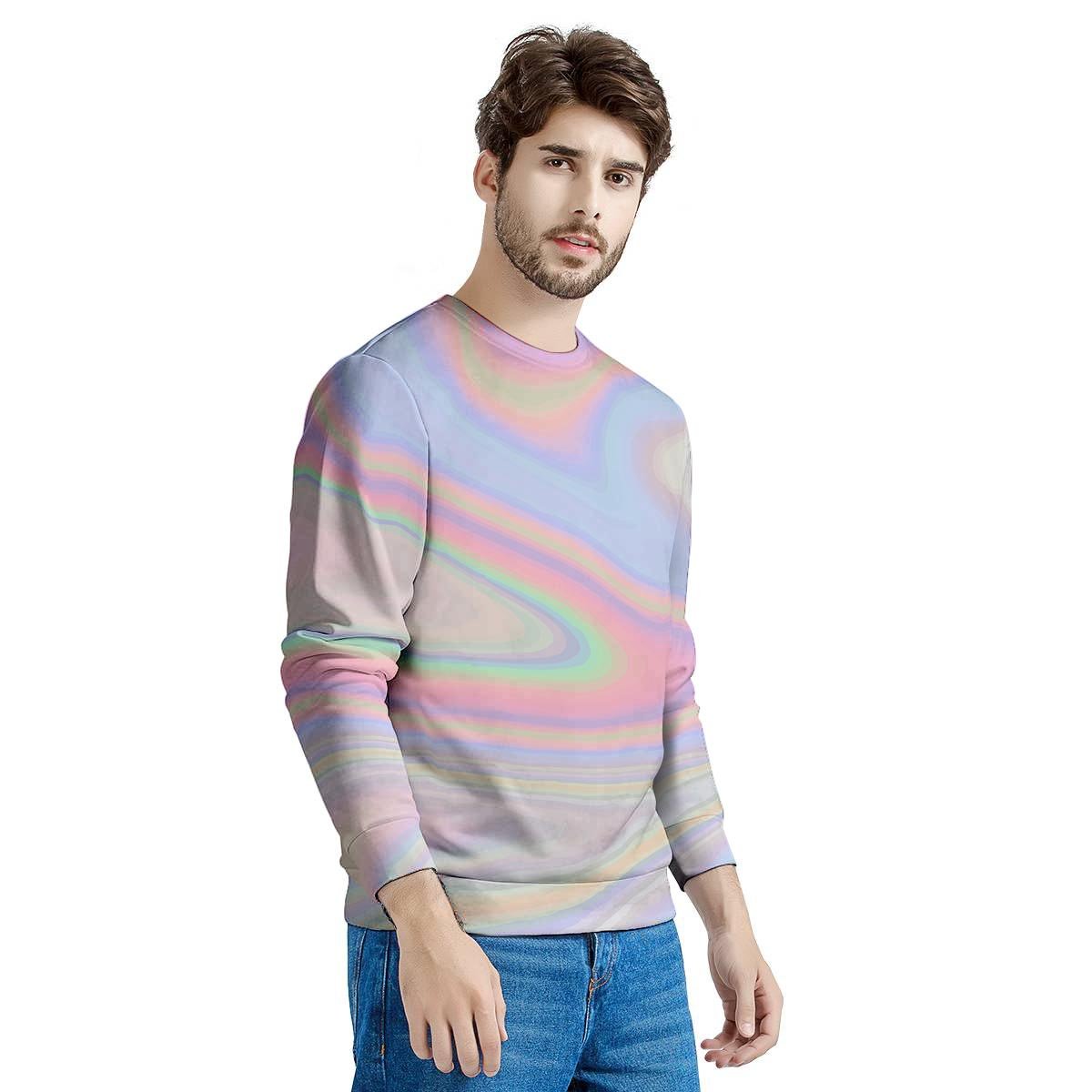 Trippy Holographic Men's Sweatshirt-grizzshop