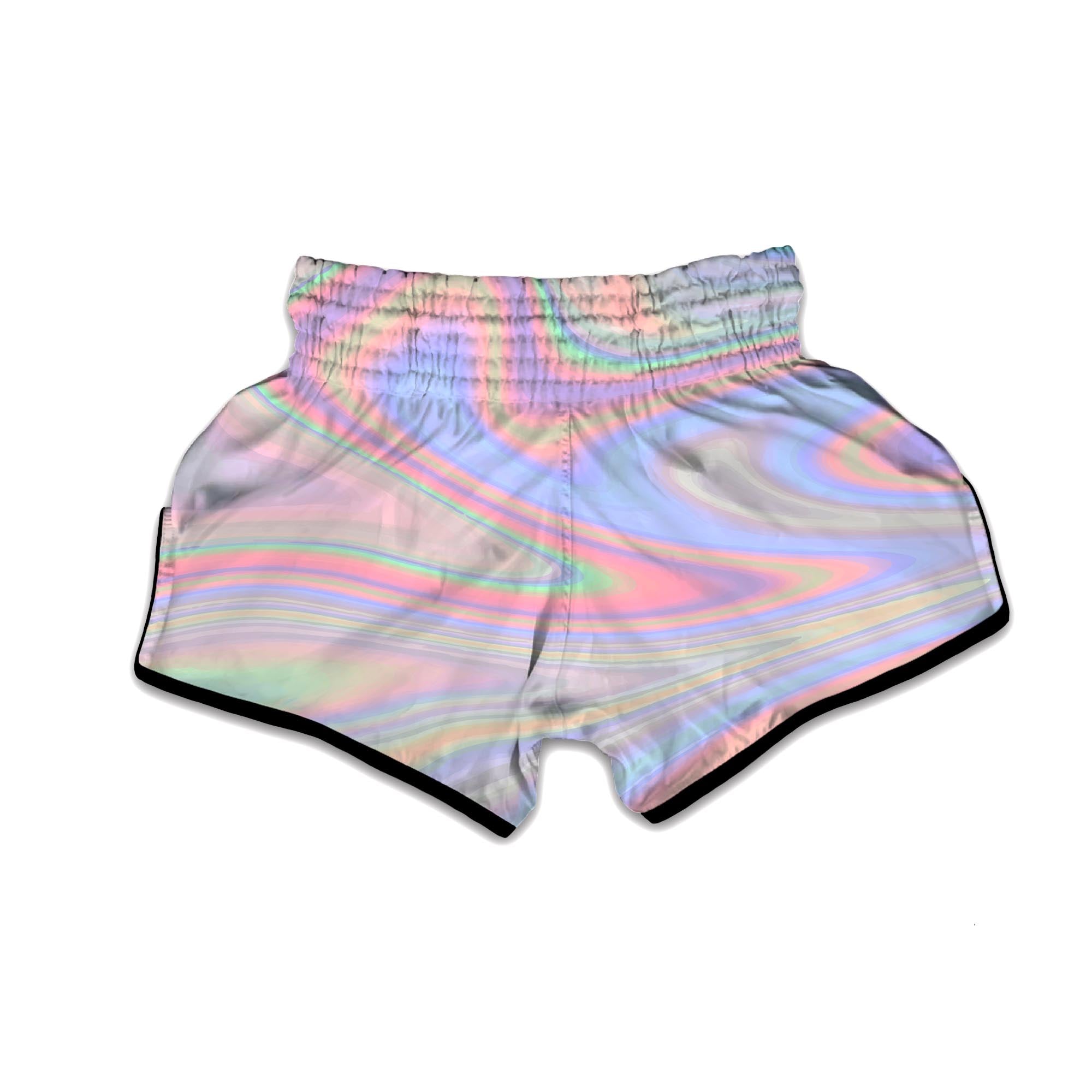 Trippy Holographic Muay Thai Boxing Shorts-grizzshop