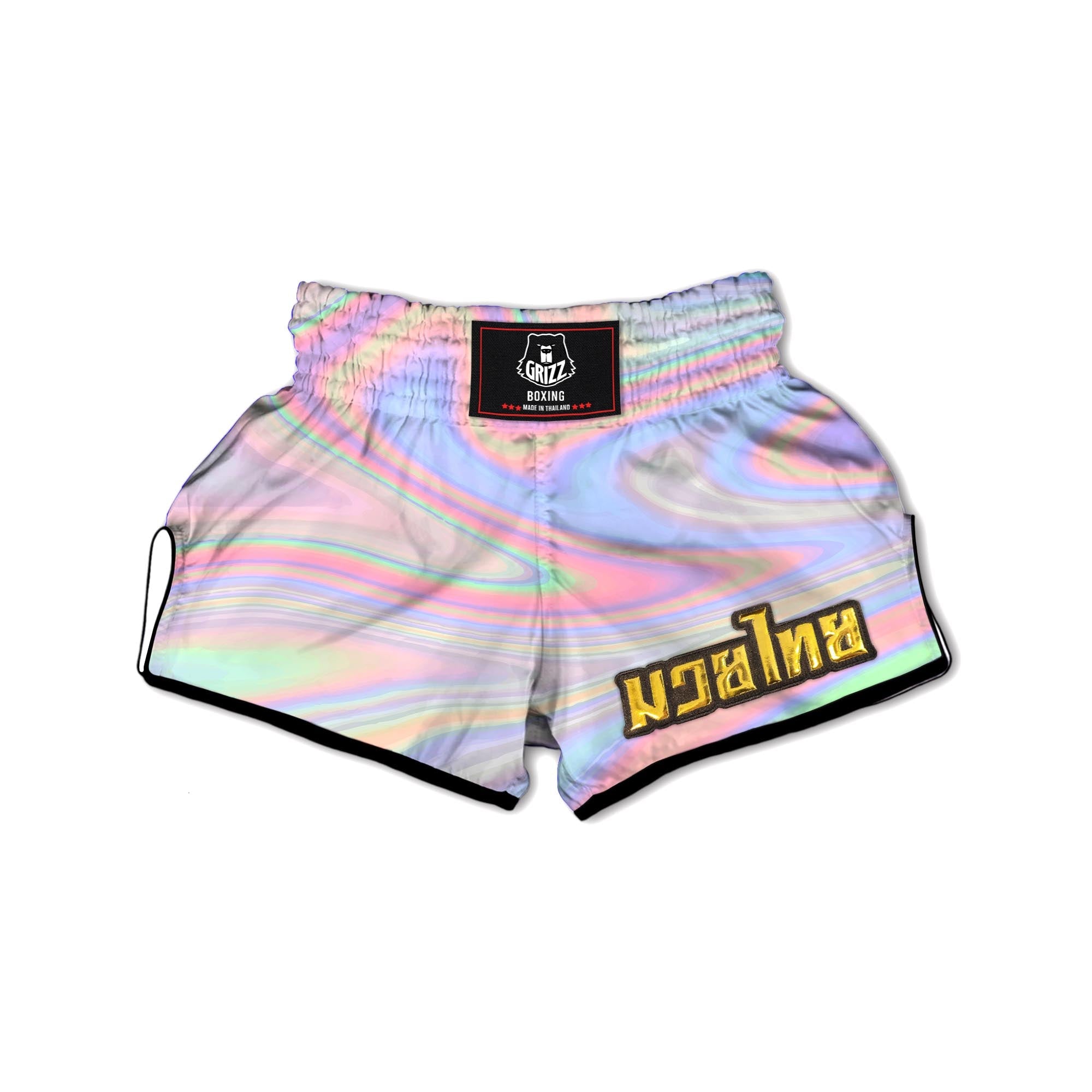 Trippy Holographic Muay Thai Boxing Shorts-grizzshop