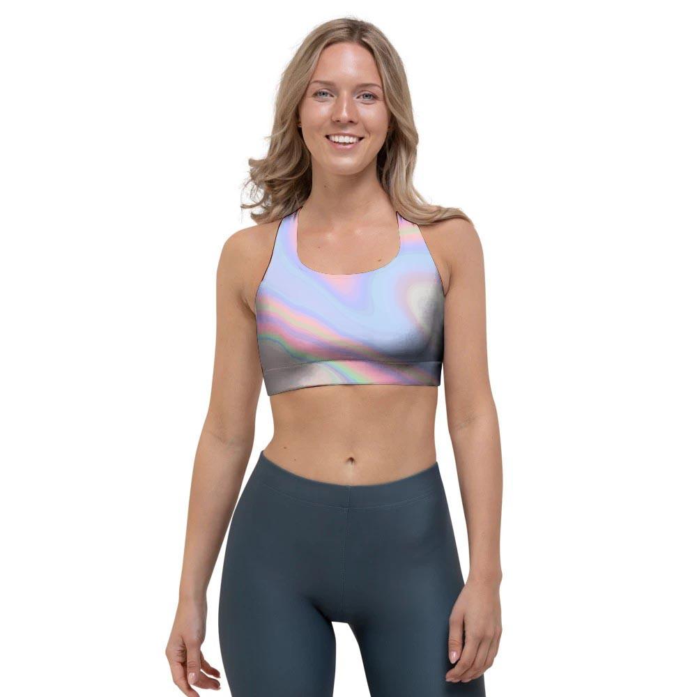 Trippy Holographic Sports Bra-grizzshop