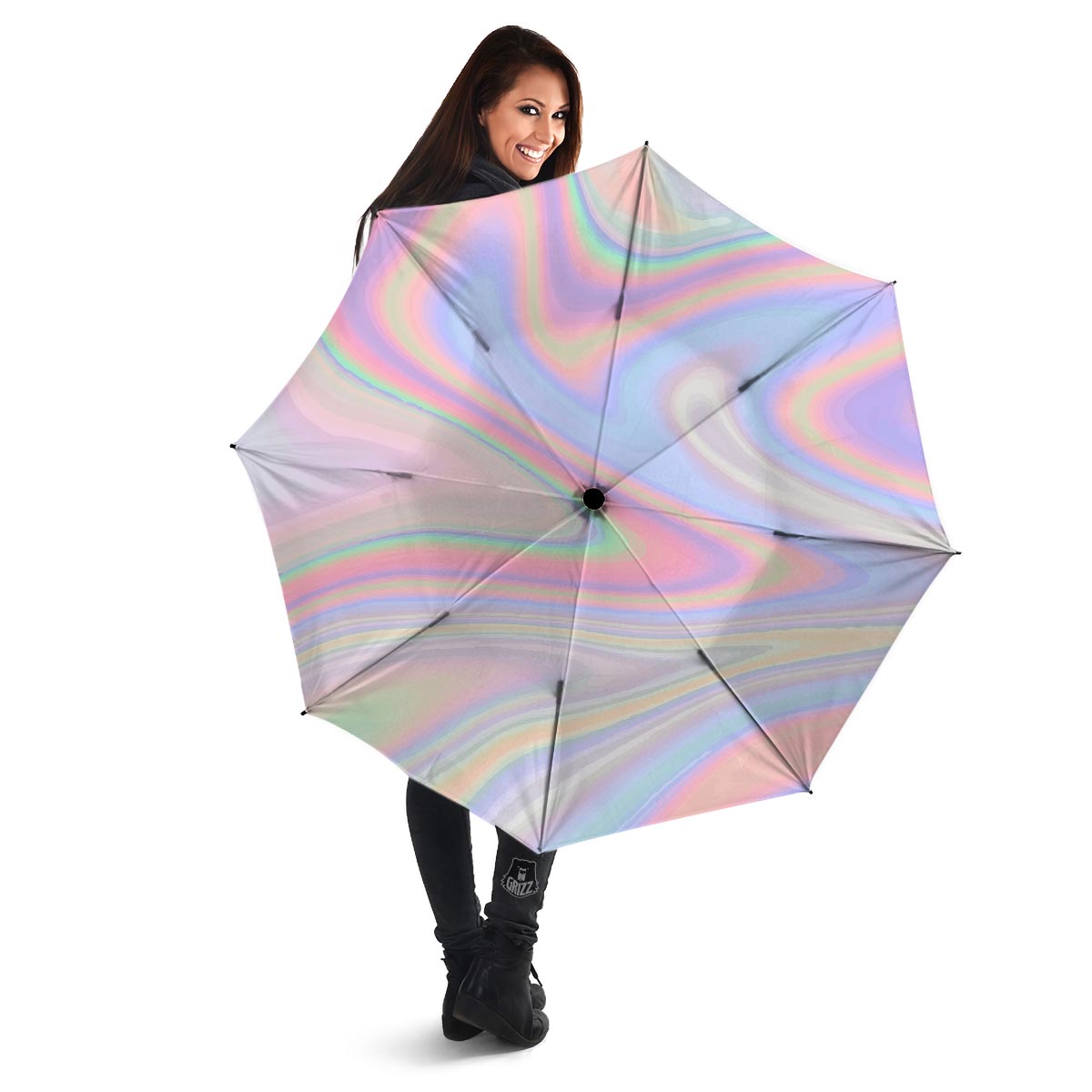 Trippy Holographic Umbrella-grizzshop