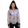 Trippy Holographic Women's Bomber Jacket-grizzshop