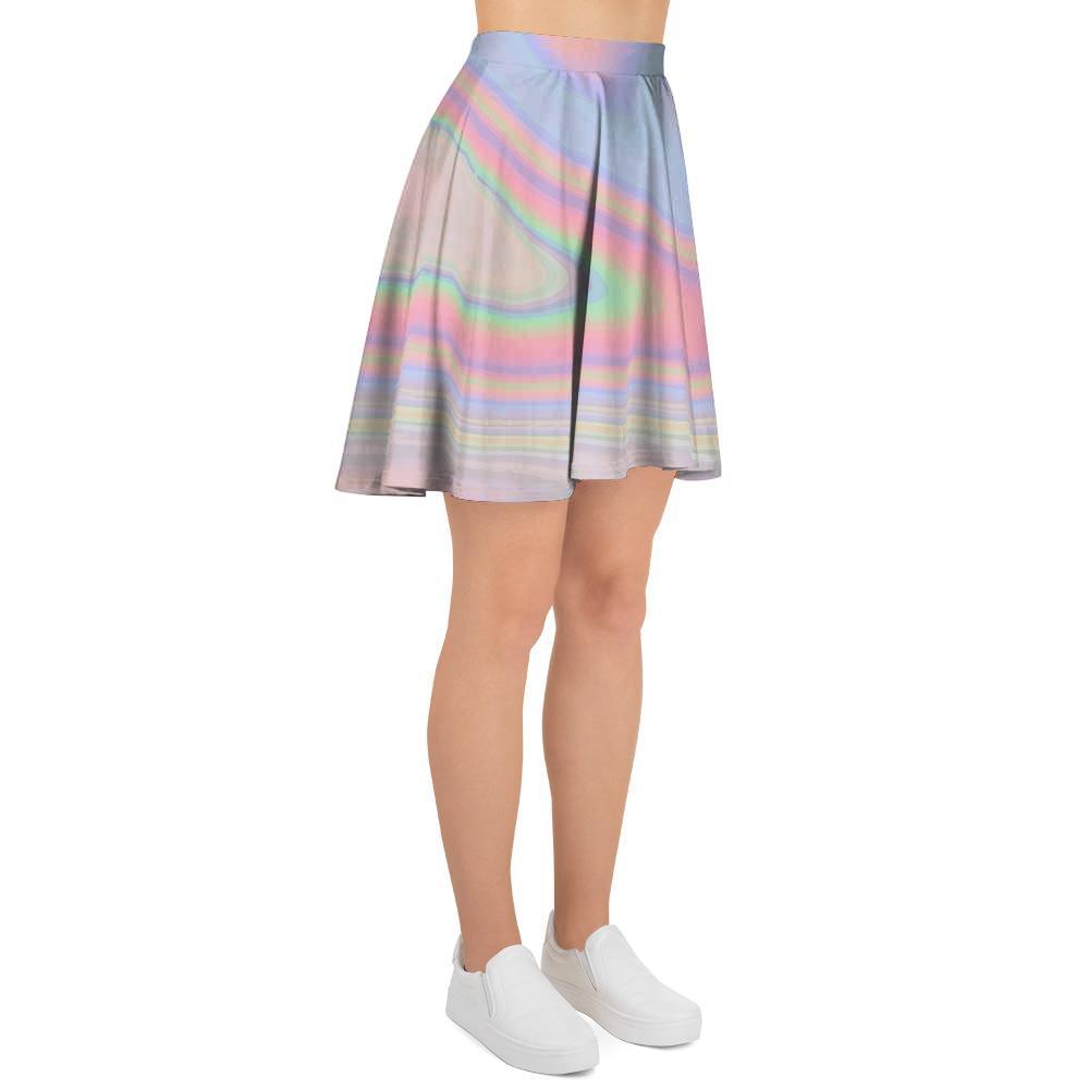 Trippy Holographic Women's Skirt-grizzshop