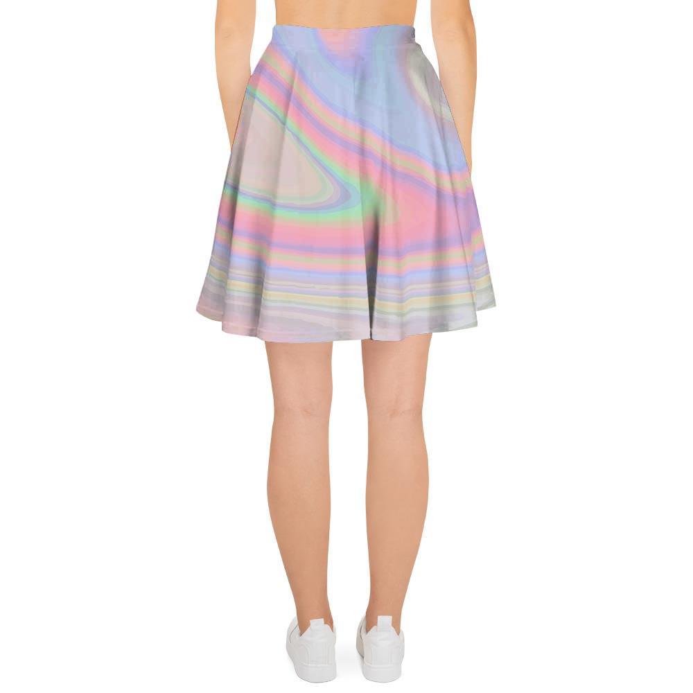 Trippy Holographic Women's Skirt-grizzshop