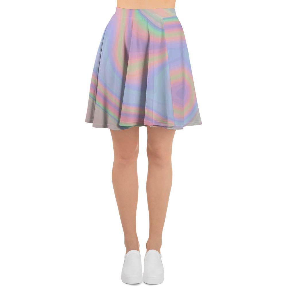 Trippy Holographic Women's Skirt-grizzshop