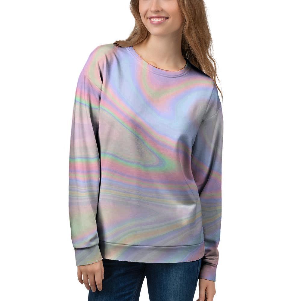 Trippy Holographic Women's Sweatshirt-grizzshop