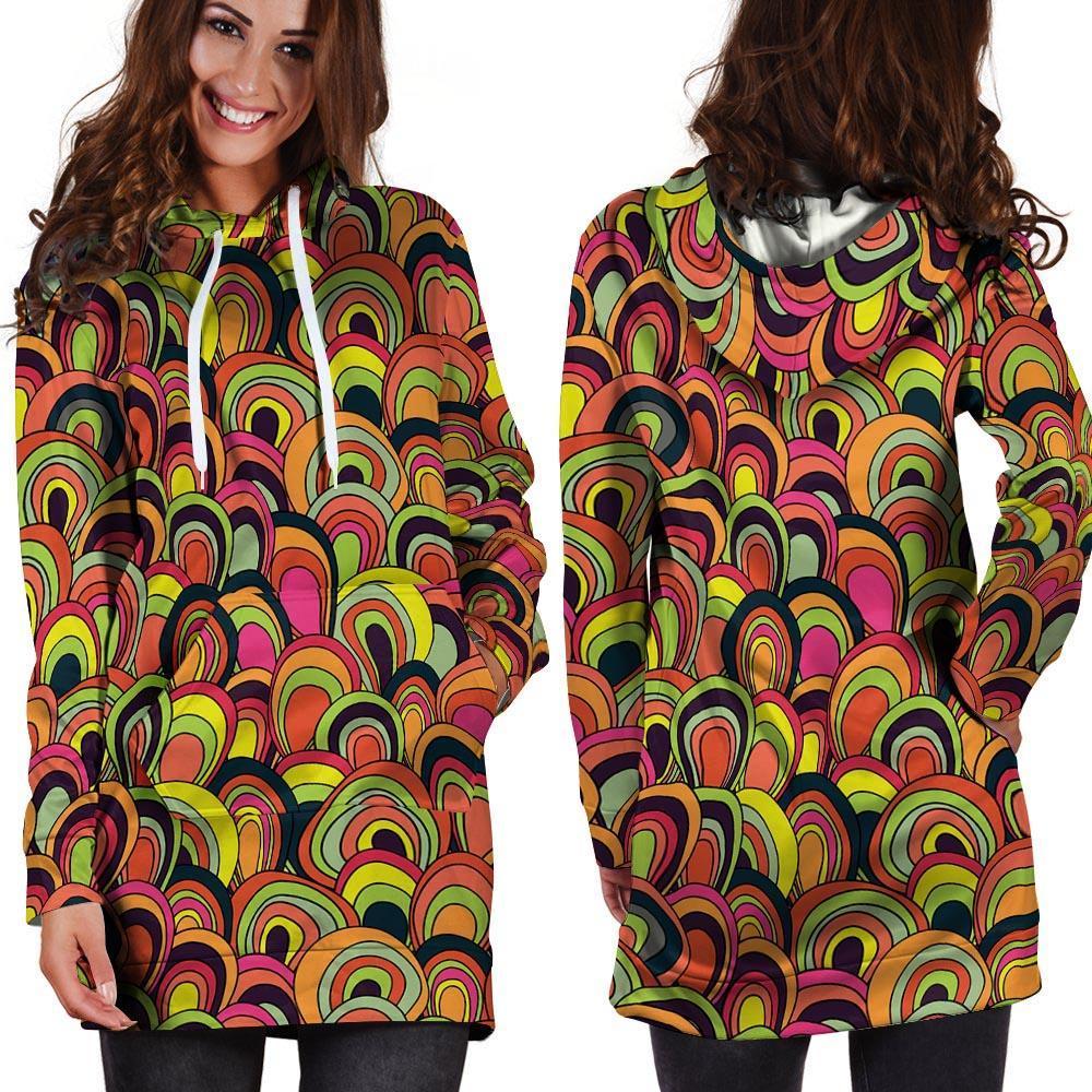 Trippy Hoodie Dress-grizzshop