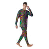 Trippy Liquid Holographic Print Men's Pajamas-grizzshop