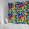 Trippy Pattern Print Bathroom Shower Curtain-grizzshop