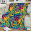 Trippy Pattern Print Blanket-grizzshop