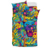 Trippy Pattern Print Duvet Cover Bedding Set-grizzshop