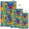 Trippy Pattern Print Floor Mat-grizzshop