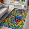 Trippy Pattern Print Floor Mat-grizzshop