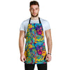 Trippy Pattern Print Men's Apron-grizzshop