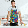 Trippy Pattern Print Men's Apron-grizzshop