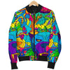 Trippy Pattern Print Men's Bomber Jacket-grizzshop