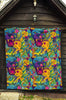 Trippy Pattern Print Quilt-grizzshop