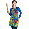 Trippy Pattern Print Women's Apron-grizzshop