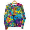 Trippy Pattern Print Women's Sweatshirt-grizzshop