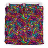 Trippy Print Pattern Duvet Cover Bedding Set-grizzshop