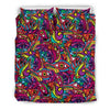 Trippy Print Pattern Duvet Cover Bedding Set-grizzshop