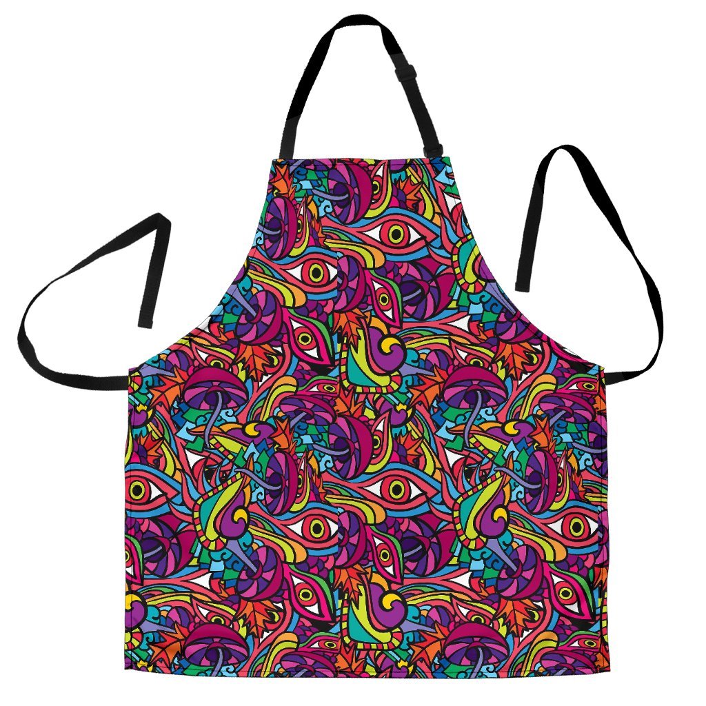 Trippy Print Pattern Men's Apron-grizzshop