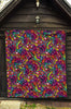 Trippy Print Pattern Quilt-grizzshop