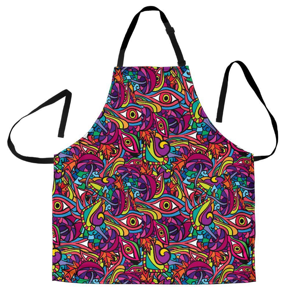 Trippy Print Pattern Women's Apron-grizzshop