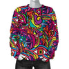 Trippy Print Pattern Women's Sweatshirt-grizzshop