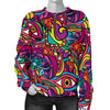 Trippy Print Pattern Women's Sweatshirt-grizzshop