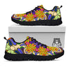 Trippy Psychedelic Ethnic Print Black Sneaker-grizzshop