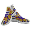 Trippy Psychedelic Ethnic Print White Athletic Shoes-grizzshop