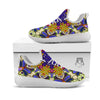 Trippy Psychedelic Ethnic Print White Athletic Shoes-grizzshop