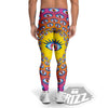 Trippy Psychedelic Eyes Print Men's Leggings-grizzshop