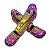 Trippy Psychedelic Eyes Print Muay Thai Shin Guards-grizzshop