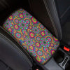 Trippy Psychedelic Floral Car Console Cover-grizzshop