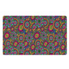 Trippy Psychedelic Floral Door Mat-grizzshop