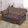 Trippy Psychedelic Floral Loveseat Cover-grizzshop