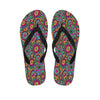 Trippy Psychedelic Floral Men's Flip Flops-grizzshop