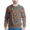 Trippy Psychedelic Floral Men's Sweatshirt-grizzshop