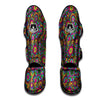 Trippy Psychedelic Floral Muay Thai Shin Guard-grizzshop