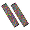 Trippy Psychedelic Floral Seat Belt Cover-grizzshop