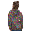 Trippy Psychedelic Floral Women's Hoodie-grizzshop