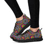 Trippy Psychedelic Floral Women's Sneakers-grizzshop