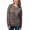 Trippy Psychedelic Floral Women's Sweatshirt-grizzshop