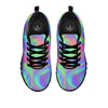 Trippy Psychedelic Holographic Print Black Sneaker-grizzshop