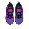 Trippy Psychedelic Purple Print Black Sneaker-grizzshop