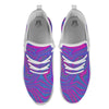 Trippy Psychedelic Purple Print White Athletic Shoes-grizzshop